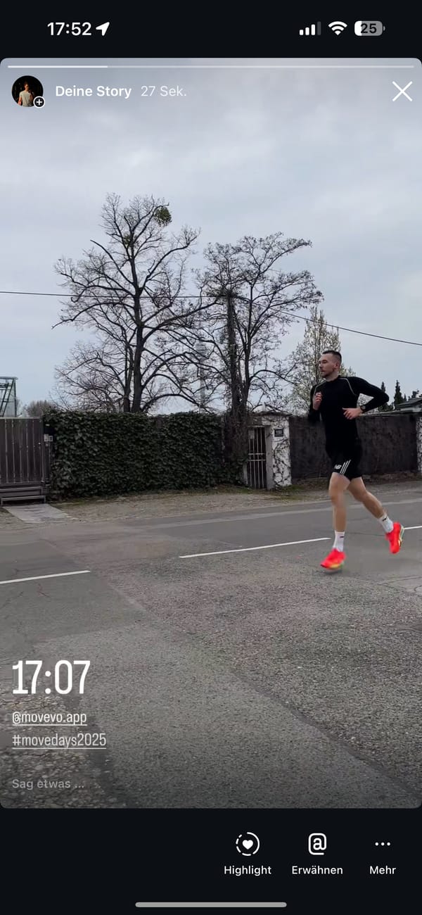 Ein Nutzer, der während der MOVEVO MOVE DAYS Punkte sammelt